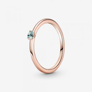 Light Blue Solitaire Ring 189259C02
