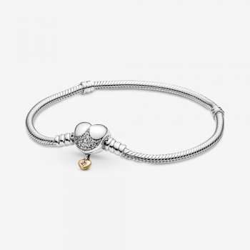 Disney Princess Pandora Moments Heart Snake Chain Bracelet 569563C01