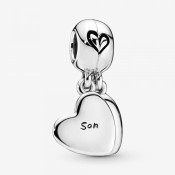 Mother & Son Heart Split Dangle Charm 797777EN16