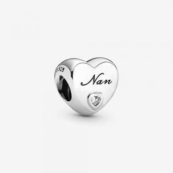 Polished Nan Heart Charm 797031CZ