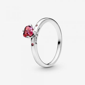 Sparkling Red Heart Ring 196574CZRMX