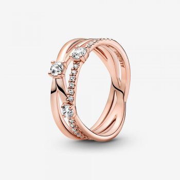 Sparkling Triple Band Ring 189400C01